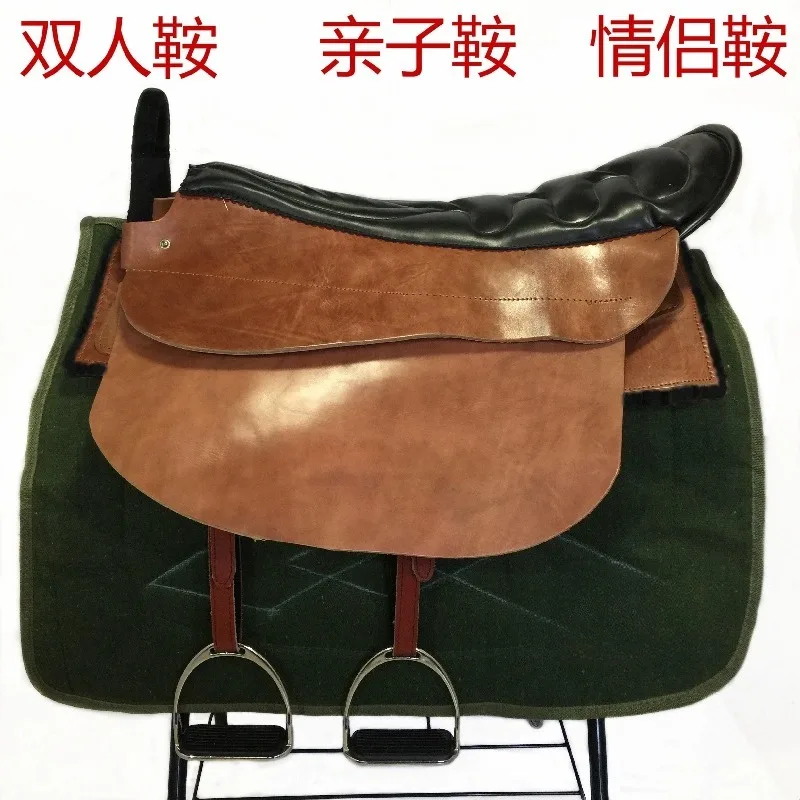 Седло, полный комплект аксессуаров из чистой воловьей кожи - Фотография_4