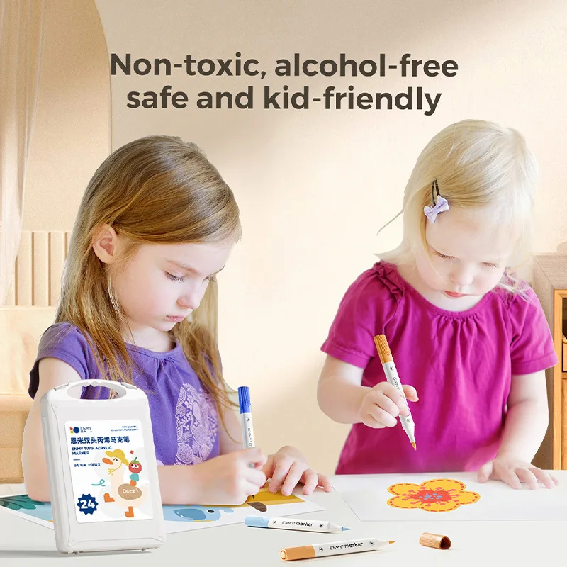 Enmy акриловый маркер с двойным наконечником - Фотография_4