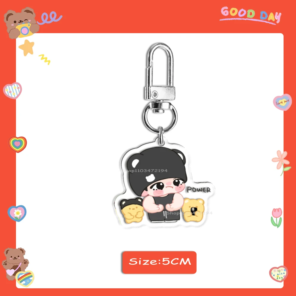 Милый акриловый брелок chibi tae kpop idol bunch - Фотография_6