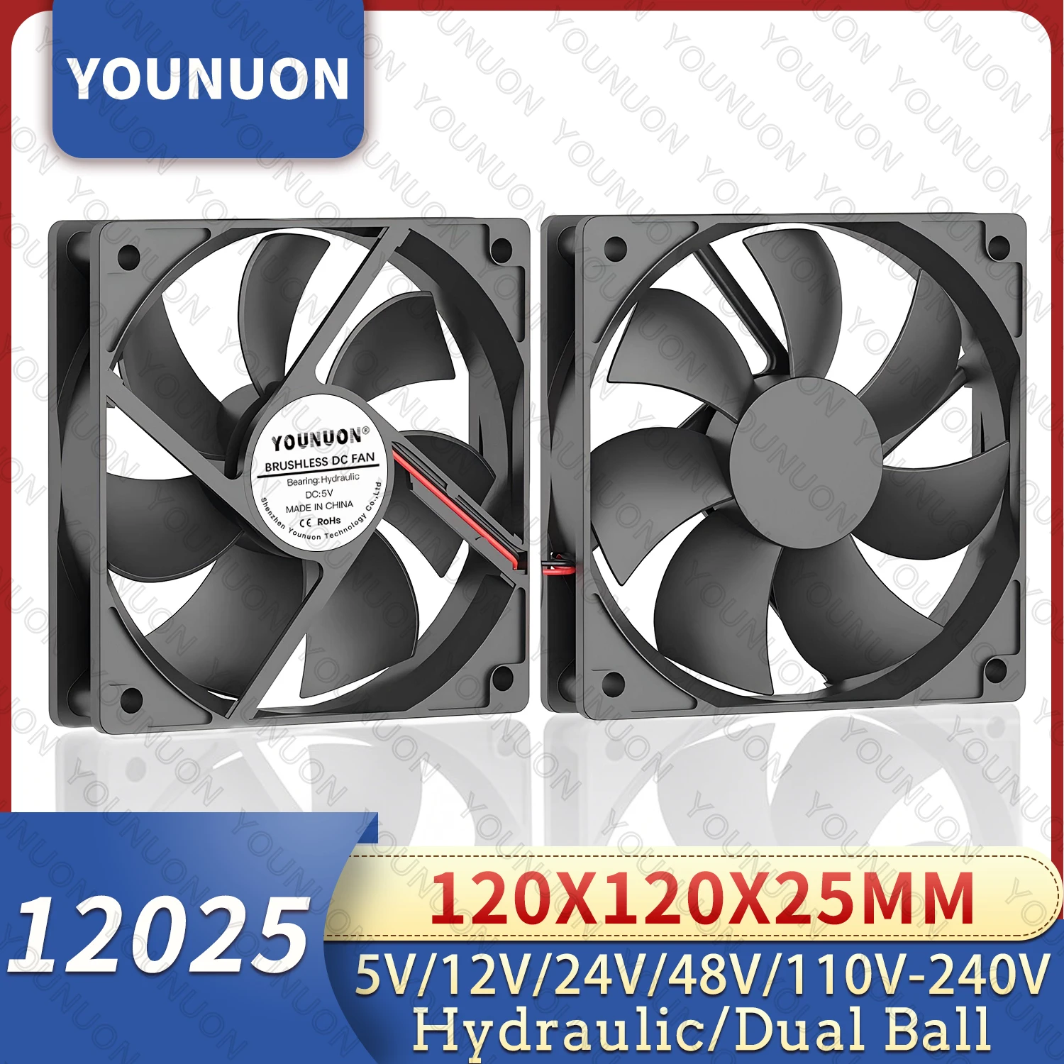 Вентилятор 5 в 12 в 24 в 120 мм