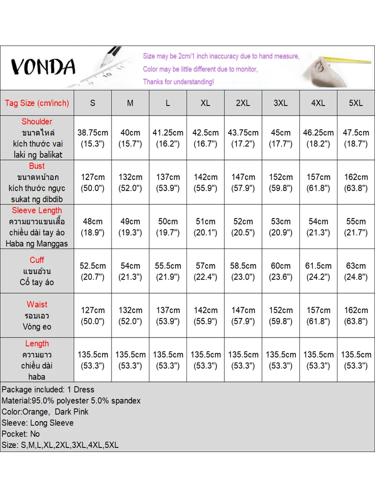 Женское богемное платье макси больших размеров vonda с цветочным принтом - Фотография_6