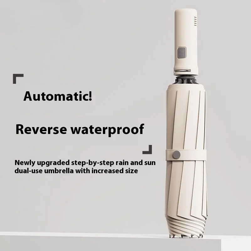 Автоматический обратный складной зонт