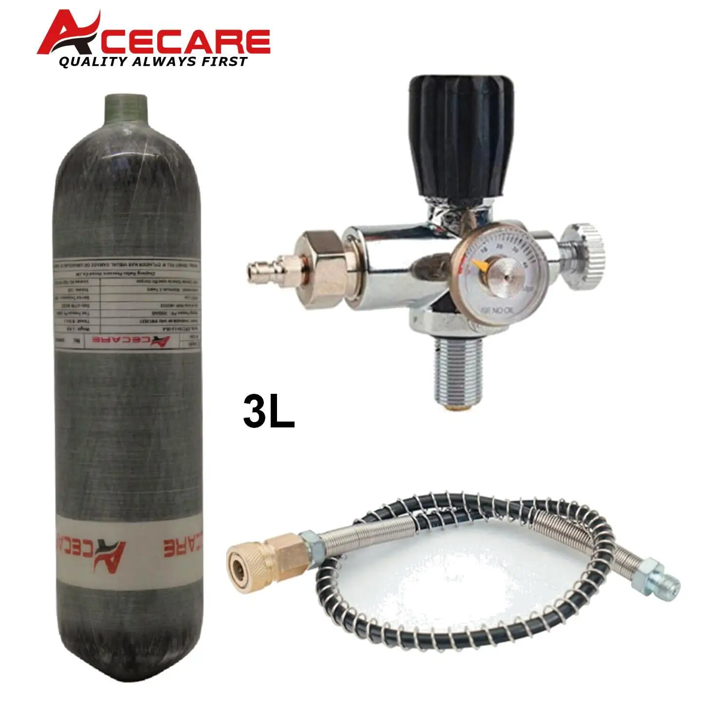 Acecare 4500psi 300bar 3l баллон - Фотография_3