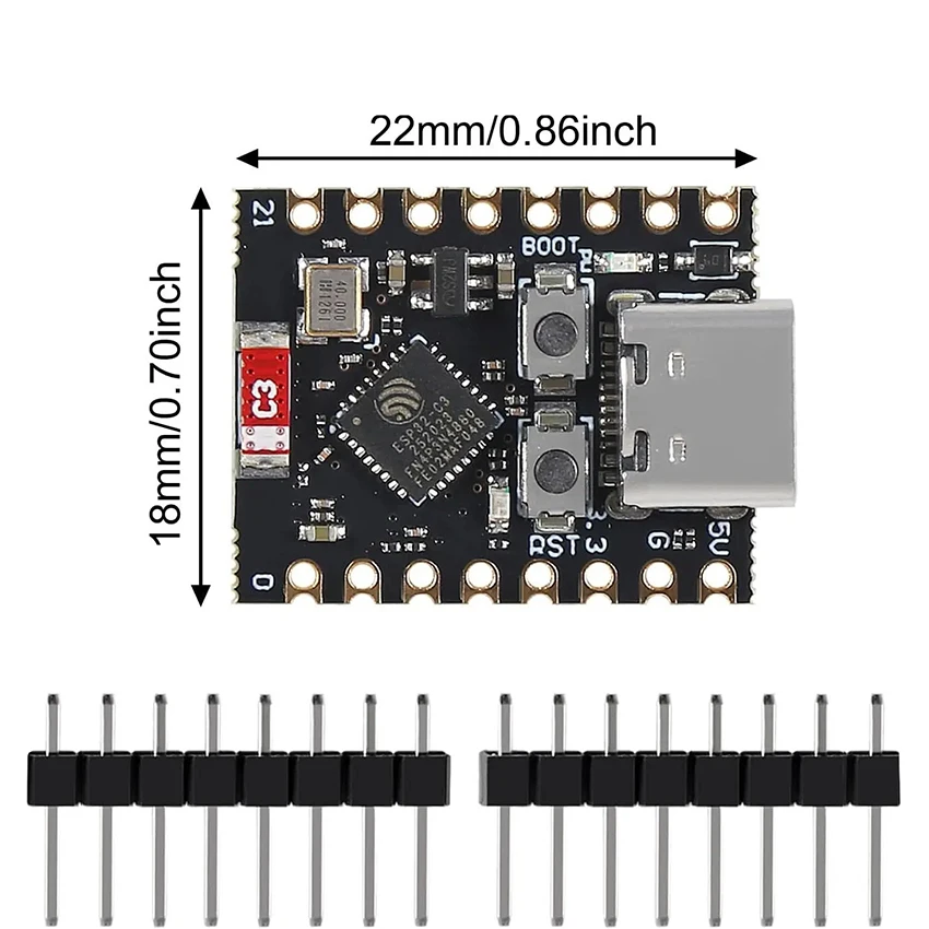 Esp32-c3 макетная плата esp32 supermini - Фотография_6