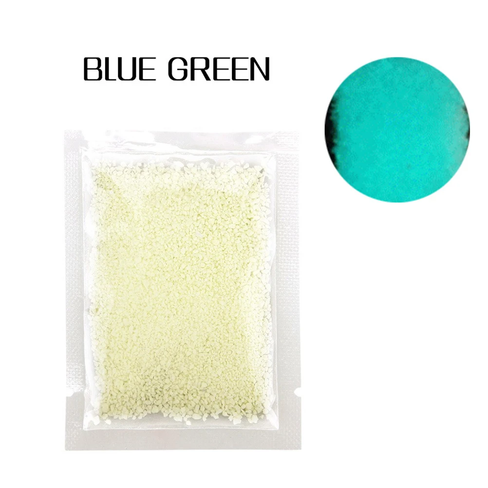 2 упаковки светящихся песочно-синих украшений для ногтей для искусства - Фотография_3