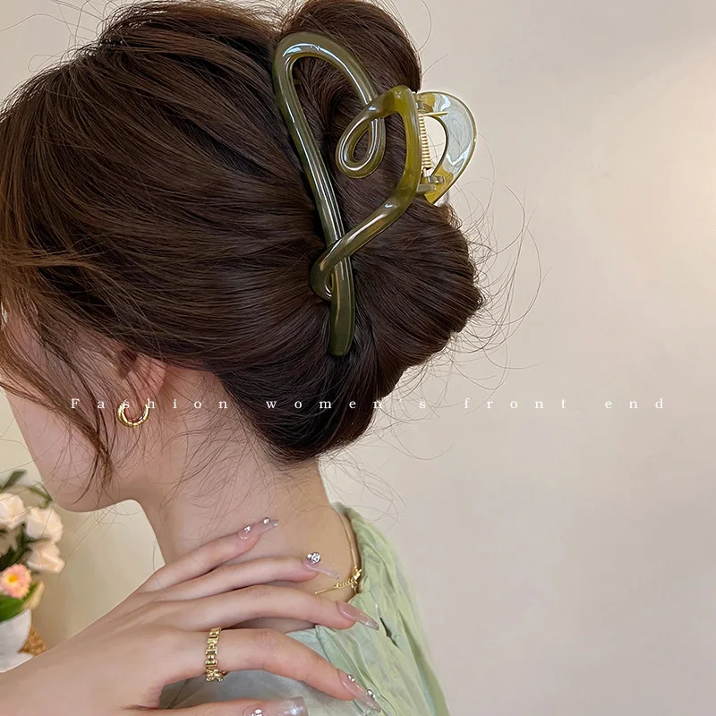 Новые большие заколки для волос в форме сердца - Фотография_2