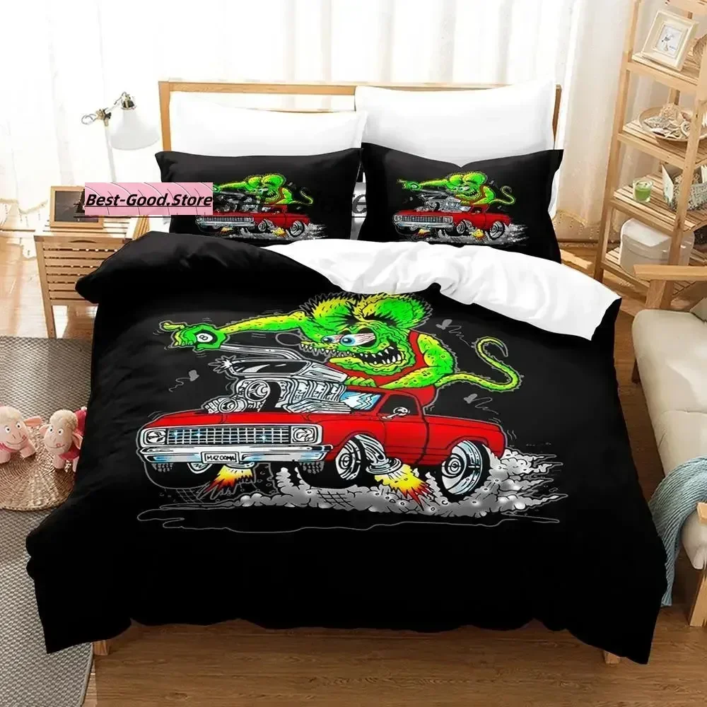 Комплект постельного белья rat fink single twin full queen king size - Фотография_2