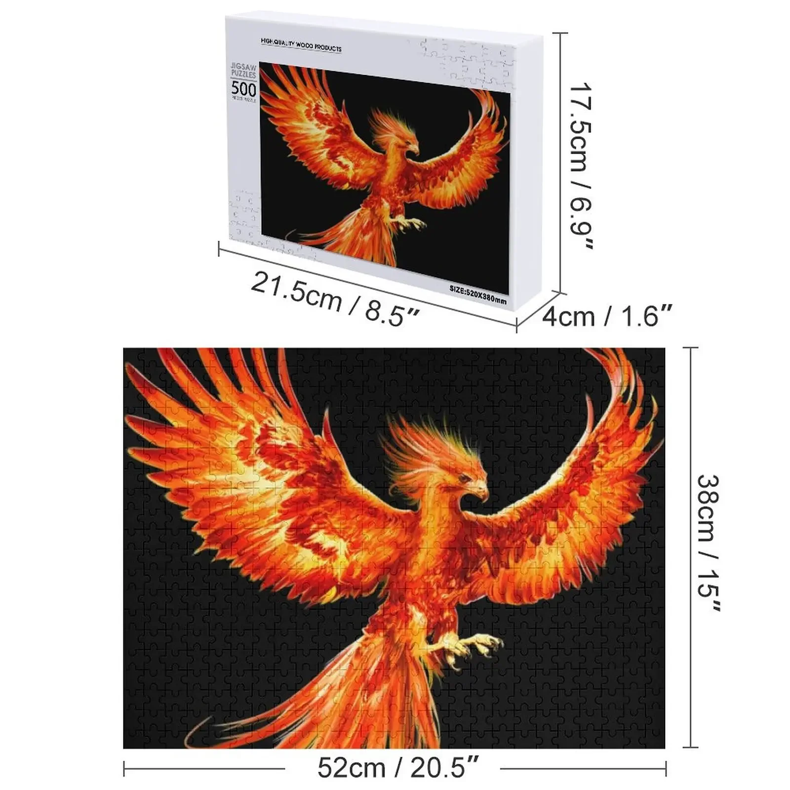 Пазл феникс, индивидуальное имя - Фотография_4