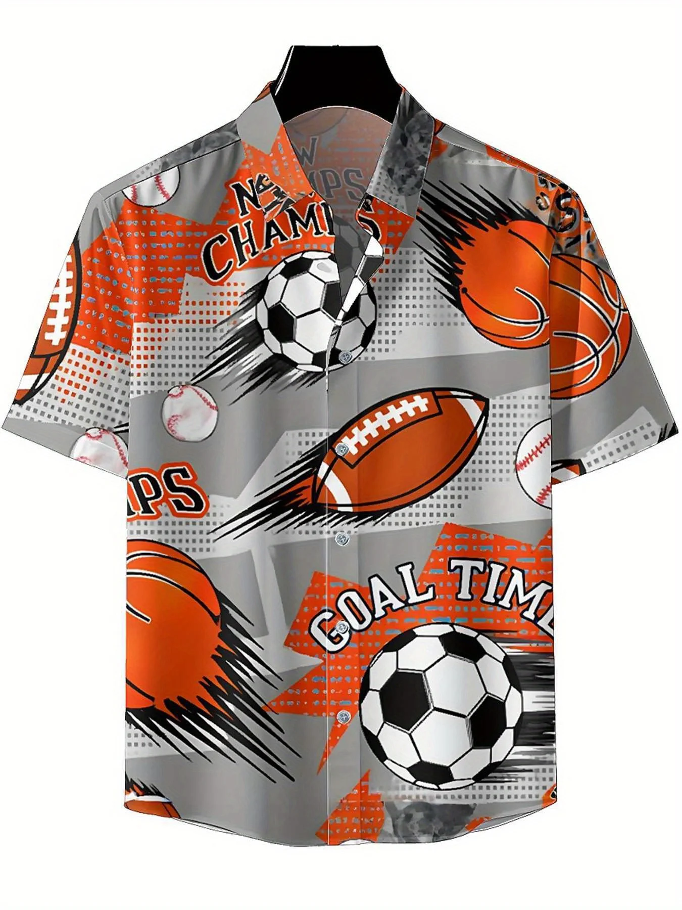 Мужские гавайские рубашки больших размеров для футбола - Фотография_2