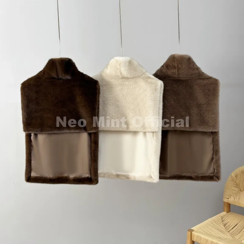 Neo mint eco mink fur майка без - Фотография_6