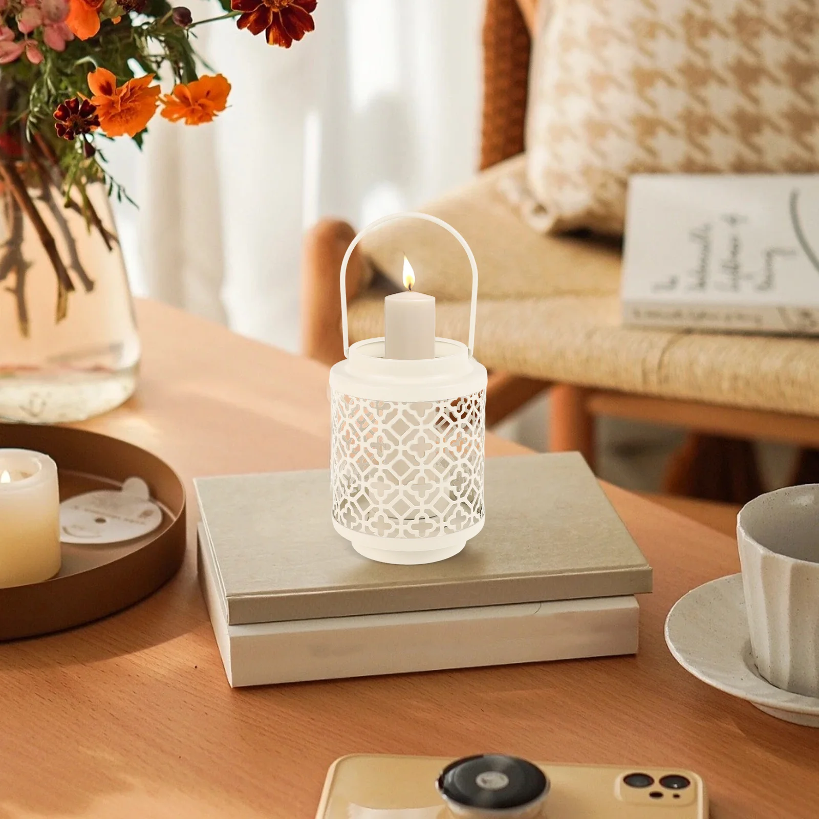 Полый железный художественный держатель - Фотография_3