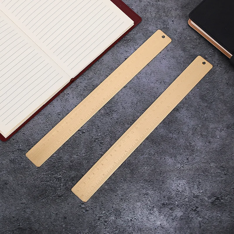 Латунная линейка 30 см — прямой - Фотография_2
