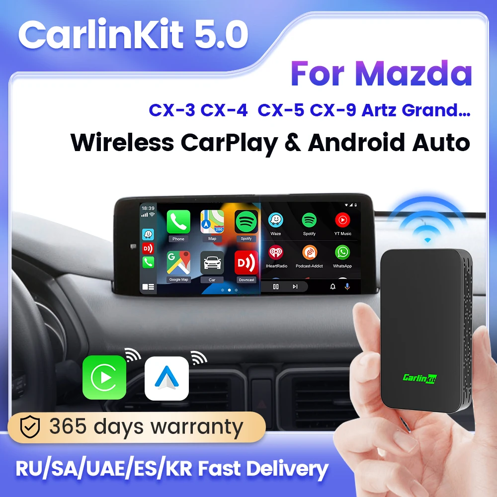 Carlinkit 5,0 беспроводной автомобильный игровой ключ