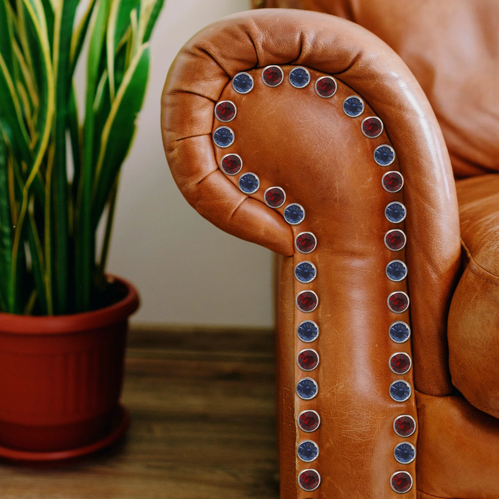 8 мм, заклепки со стразами - Фотография_6