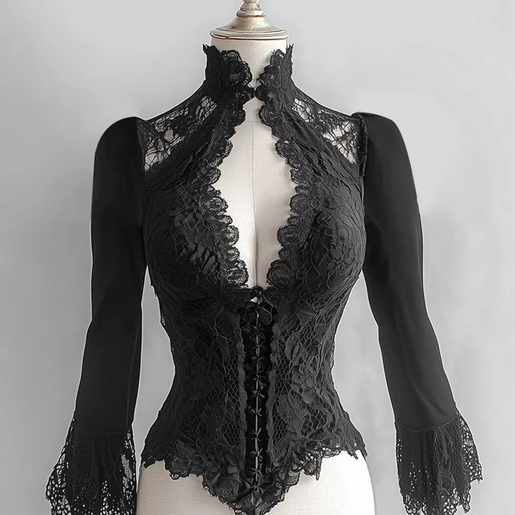 Французская корсетная блузка