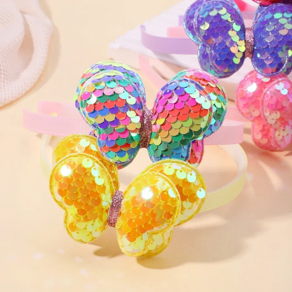 Милая детская повязка на голову в форме цветка - Фотография_3