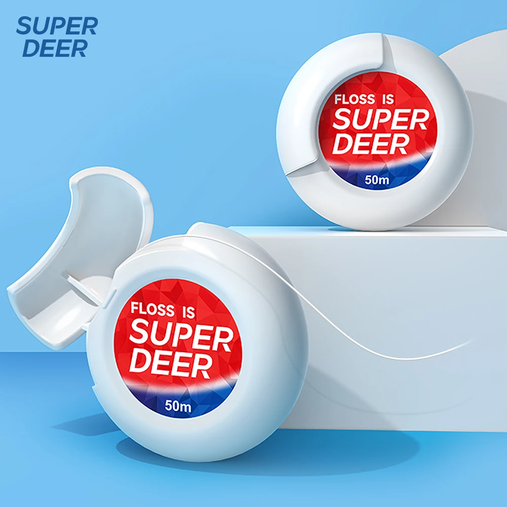 50 м рулон зубной нити super deer - Фотография_3