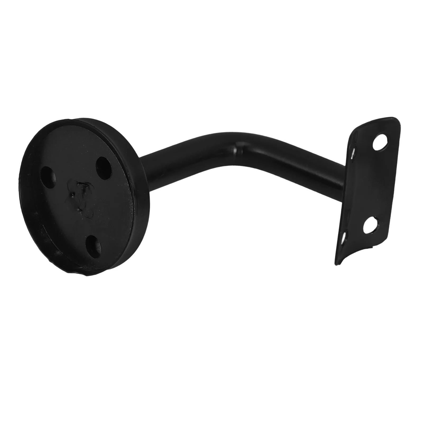 Черный окрашенный настенный кронштейн для перил из нержавеющей стали - Фотография_5