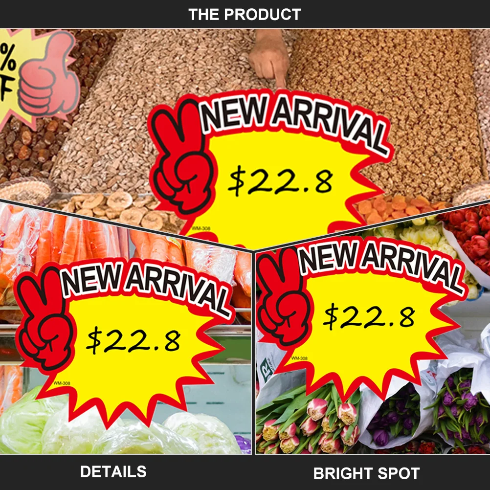 Ценники привлекательные наклейки для розничного магазина - Фотография_2