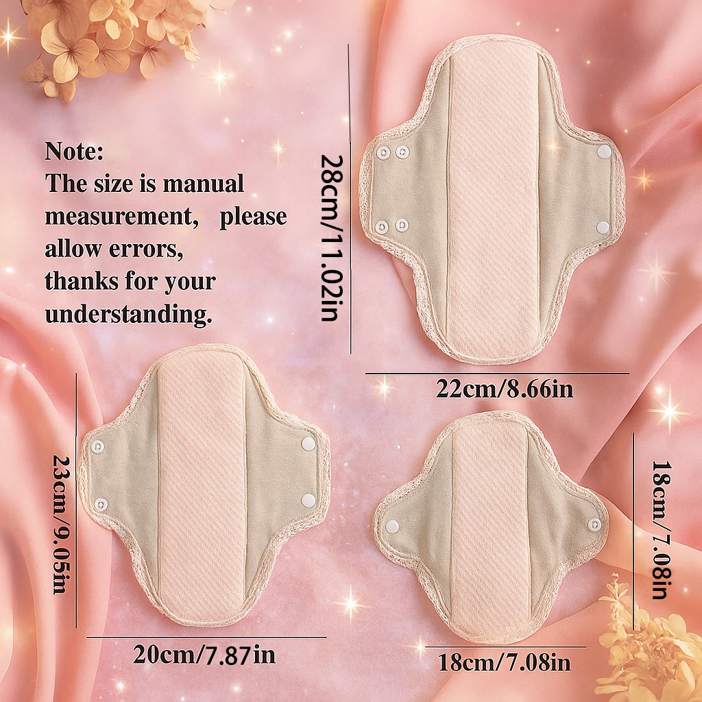 Biai новые многоразовые гигиенические прокладки с кружевной отделкой - Фотография_2