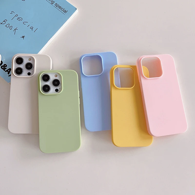 Роскошный силиконовый мягкий чехол ярких цветов для iphone 16 - Фотография_2
