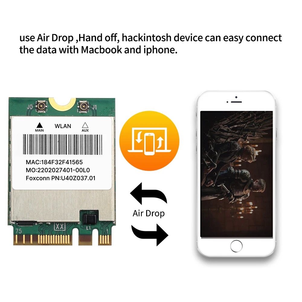 Bcm94352z wi-fi сетевая карта bluetooth 4 - Фотография_3