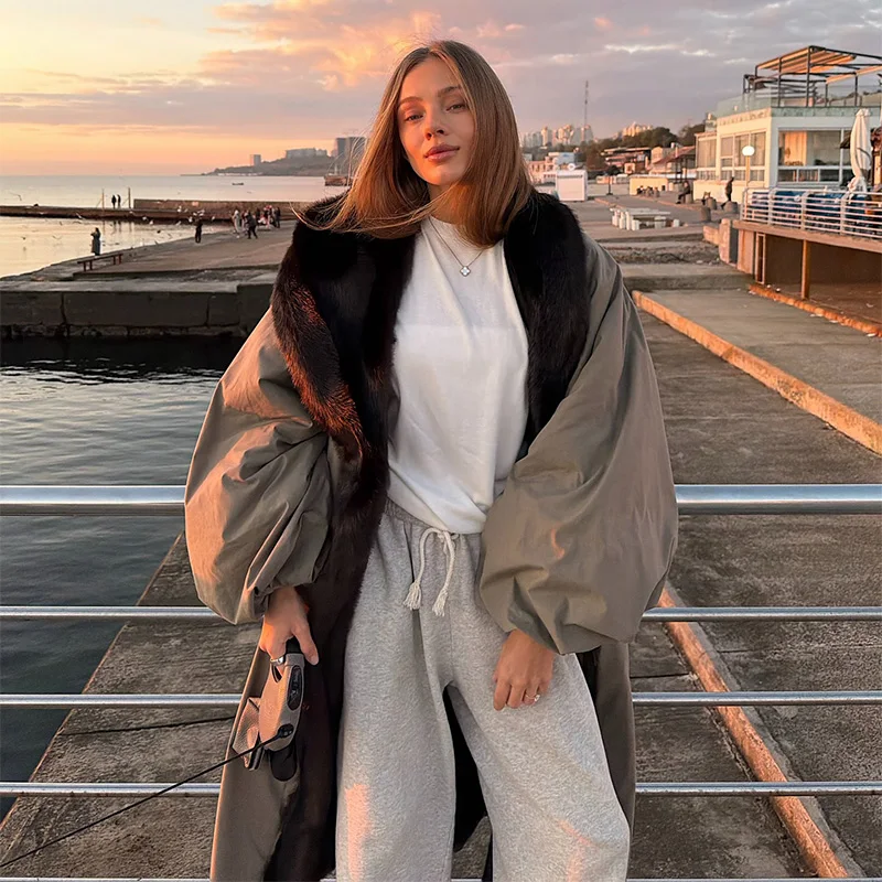 Длинное пальто оверсайз для женщин