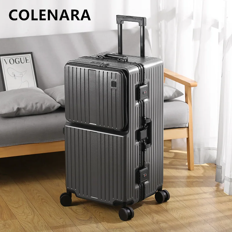 Чемодан colenara с алюминиевой рамой и передним отверстием - Фотография_2