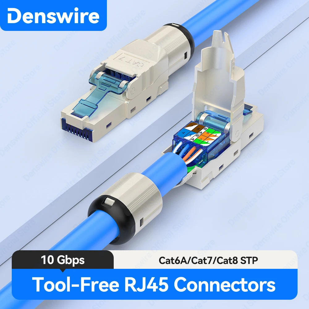 Разъем rj45 без инструментов denswire
