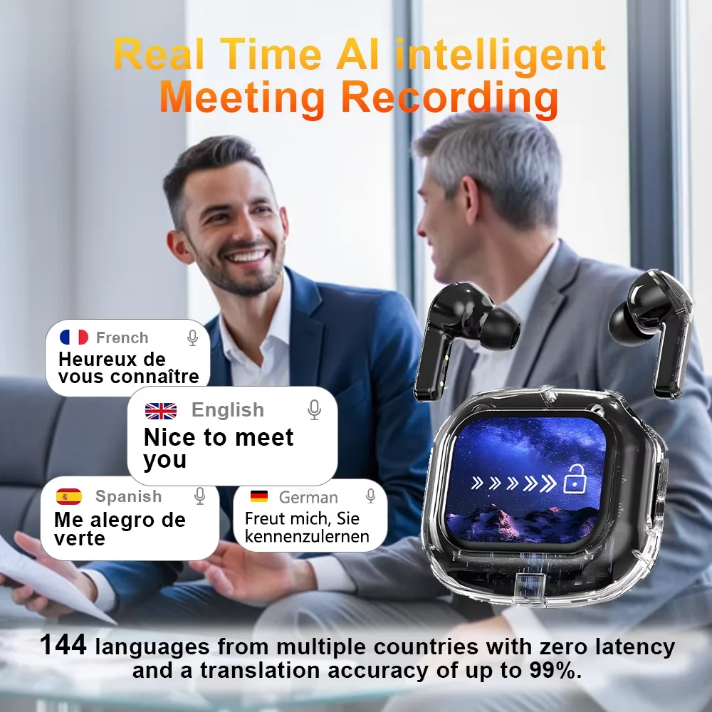 Наушники-переводчики с многофункциональным сенсорным экраном - Фотография_2