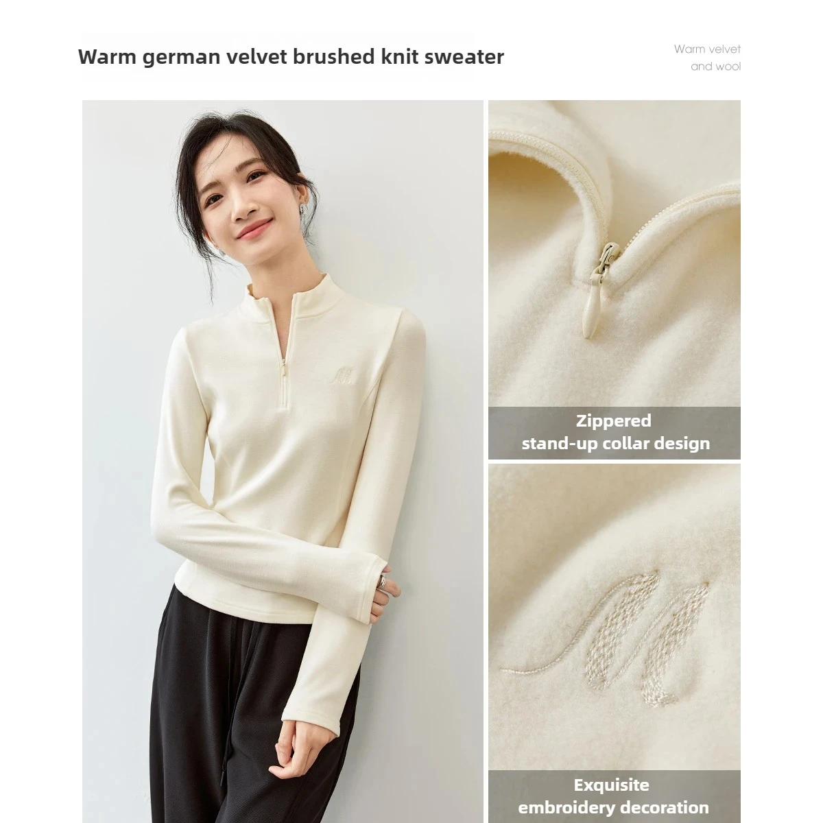 Sentubila женский вязаный пуловер - Фотография_3