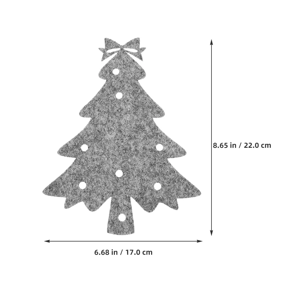 Набор сумок для столовых приборов в виде рождественской елки - Фотография_6