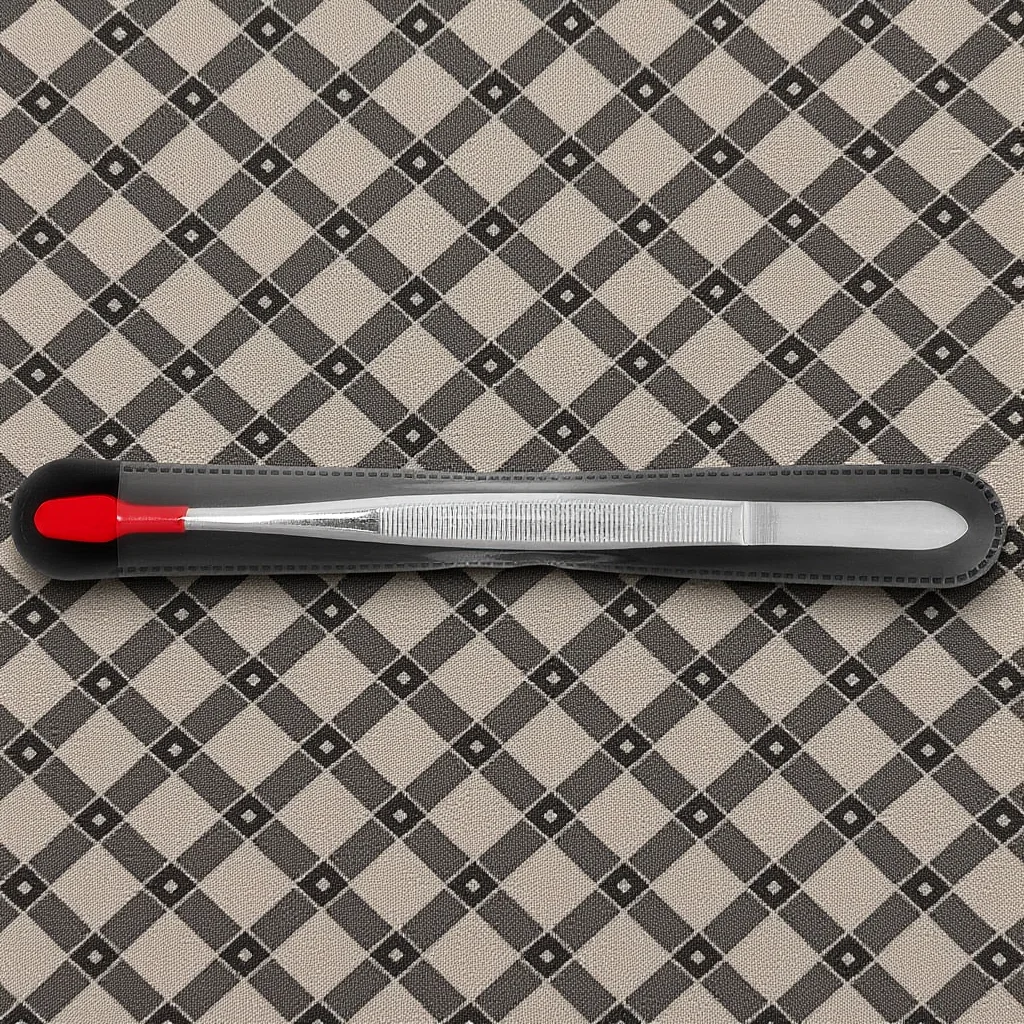 Пинцет из нержавеющей стали с резиновым покрытием