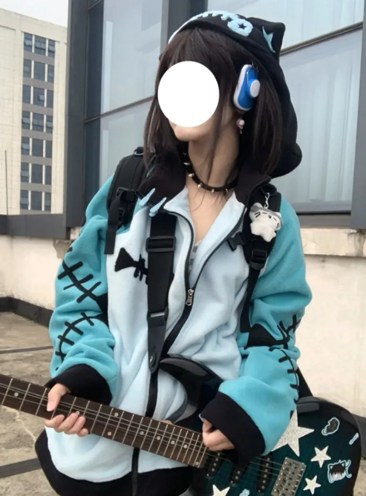 Контрастные цвета kawaii fish bone - Фотография_3