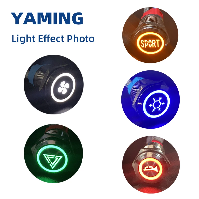 16 мм металлический кнопочный переключатель с высокой головкой - Фотография_2