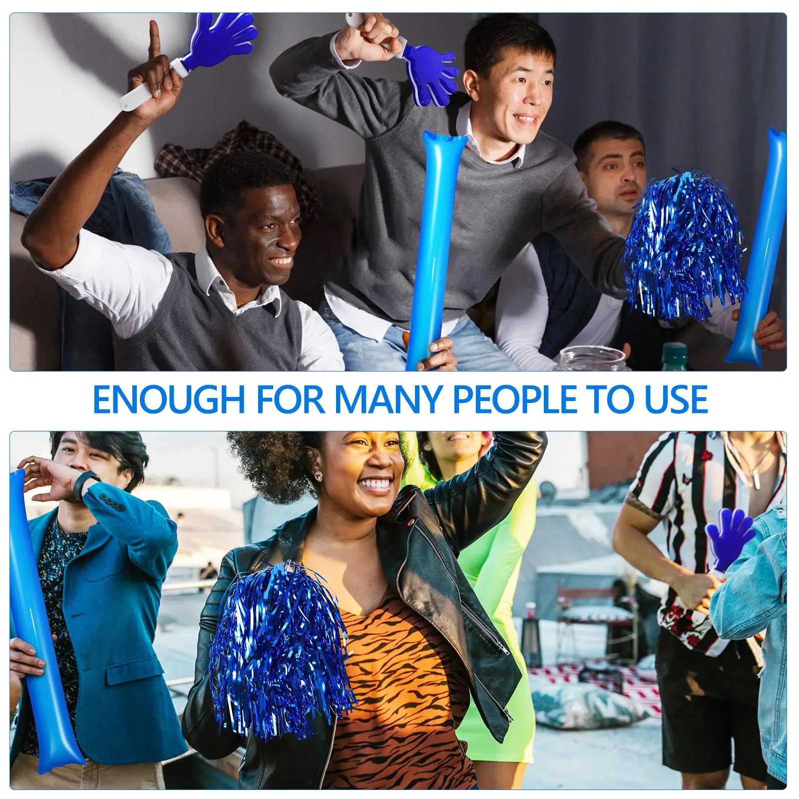 1 комплект надувных палочек с помпонами - Фотография_6