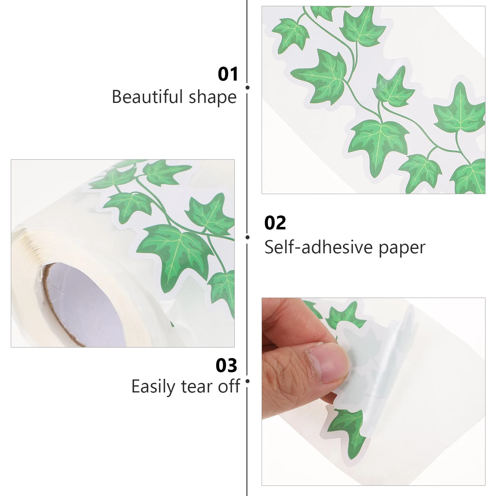 Наклейки с дизайном листьев «сделай сам» для украшения класса - Фотография_5
