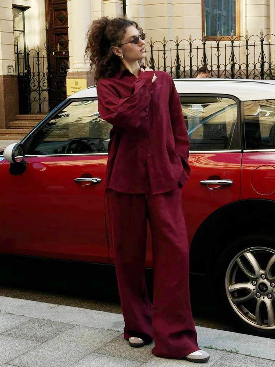 Bornladies, хлопковые повседневные комплекты брюк - Фотография_3