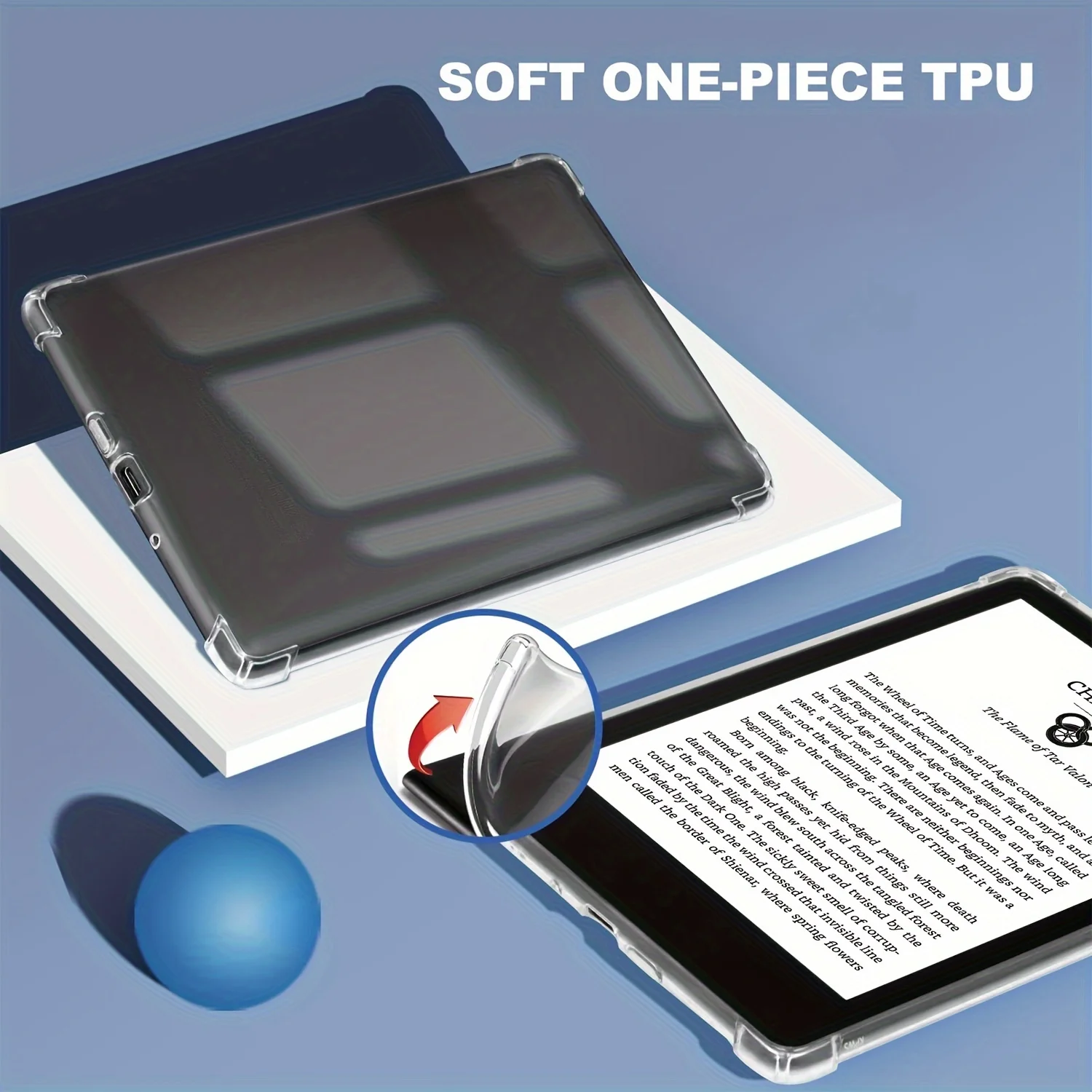 Прозрачный чехол для kindle paperwhite 6 5 4 3 2 1 - Фотография_4