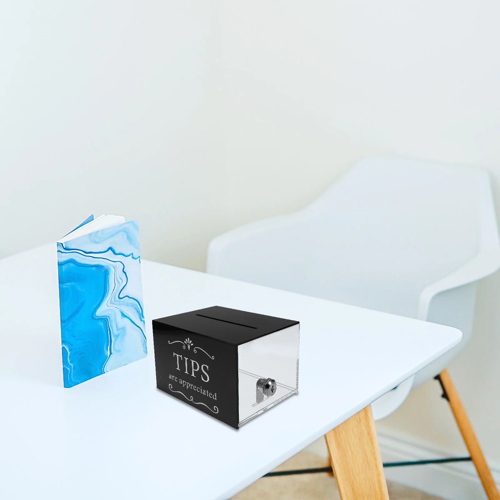 Акриловый контейнер для хранения денег большой емкости - Фотография_2