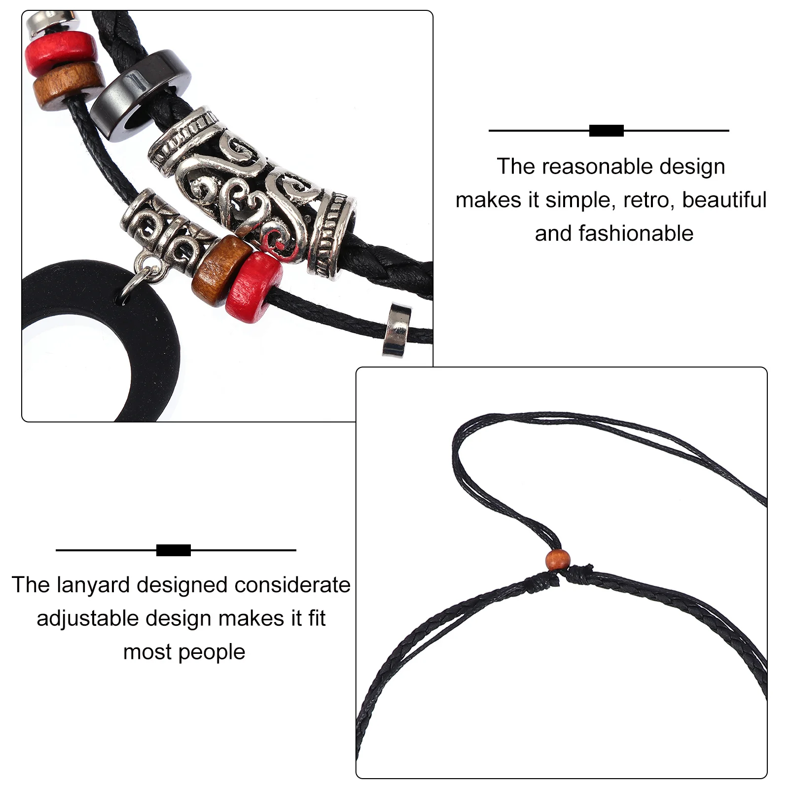 Тканое ожерелье ручной работы в стиле ретро - Фотография_3