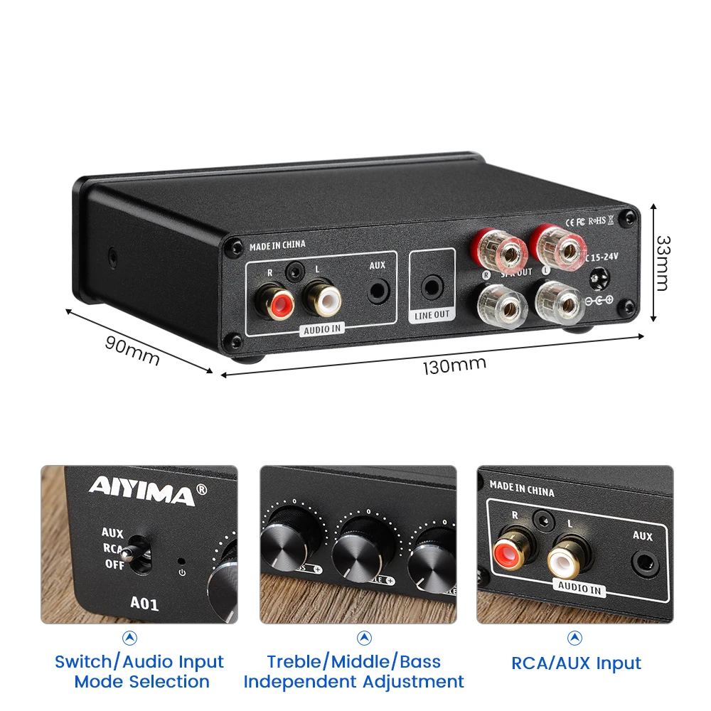 Aiyima a01 pro a01 аудиоусилитель - Фотография_5
