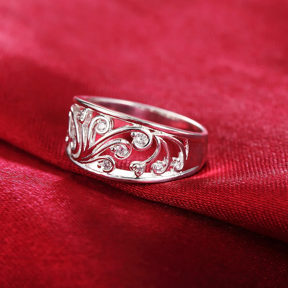 Лидер продаж, кольца из стерлингового серебра 925 пробы для женщин - Фотография_5
