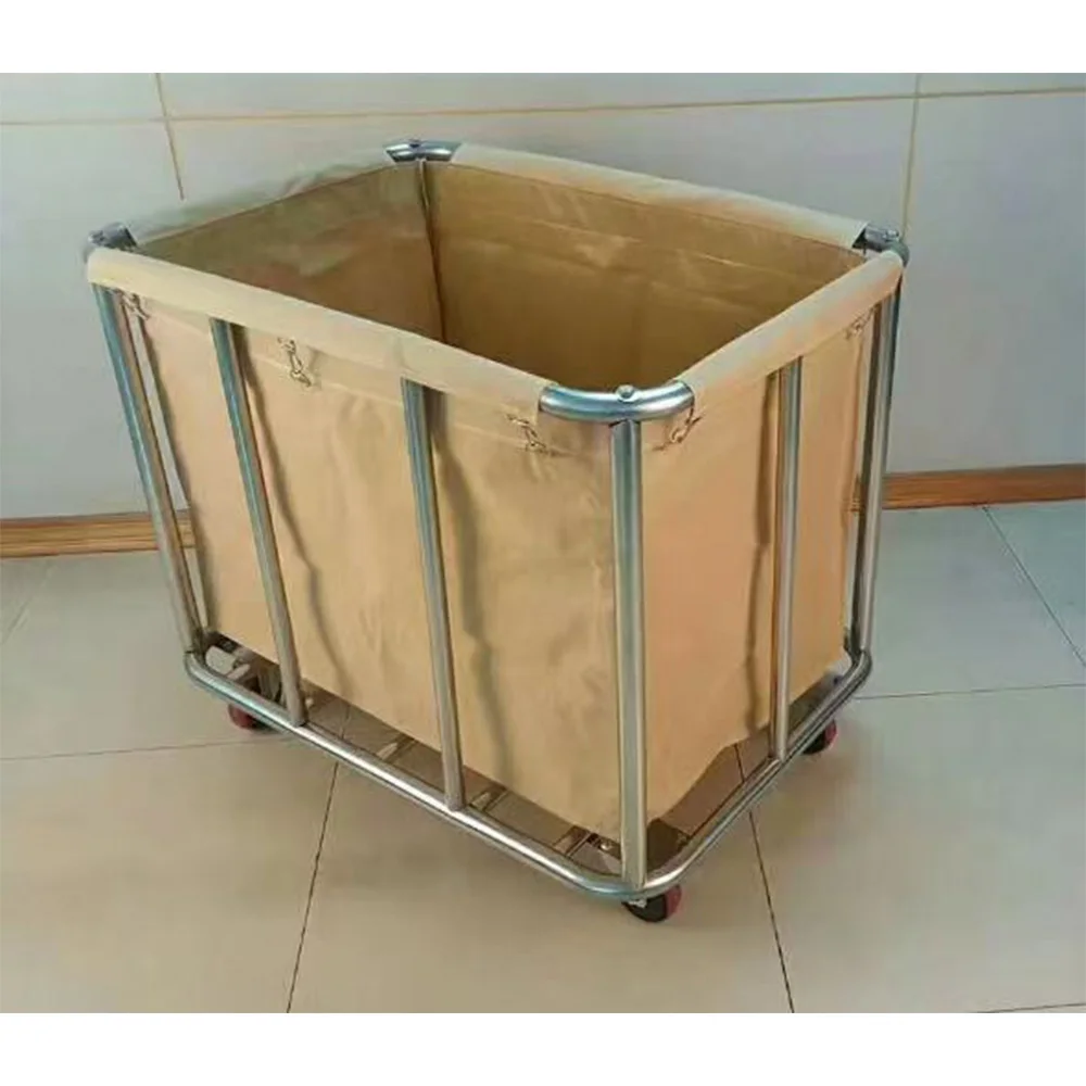 Тележка для белья из нержавеющей стали - Фотография_2