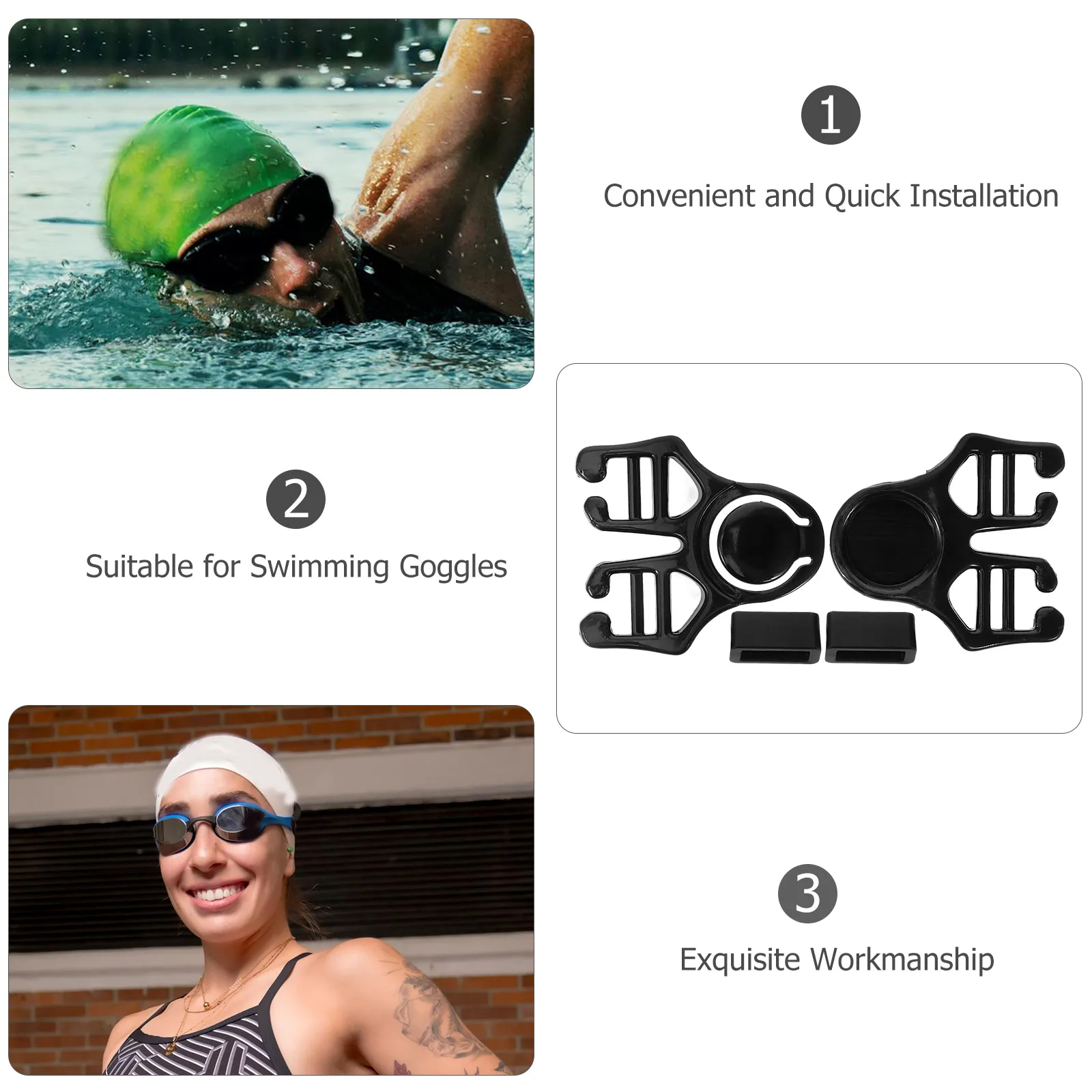 Застежка для очков для плавания essentials - Фотография_5