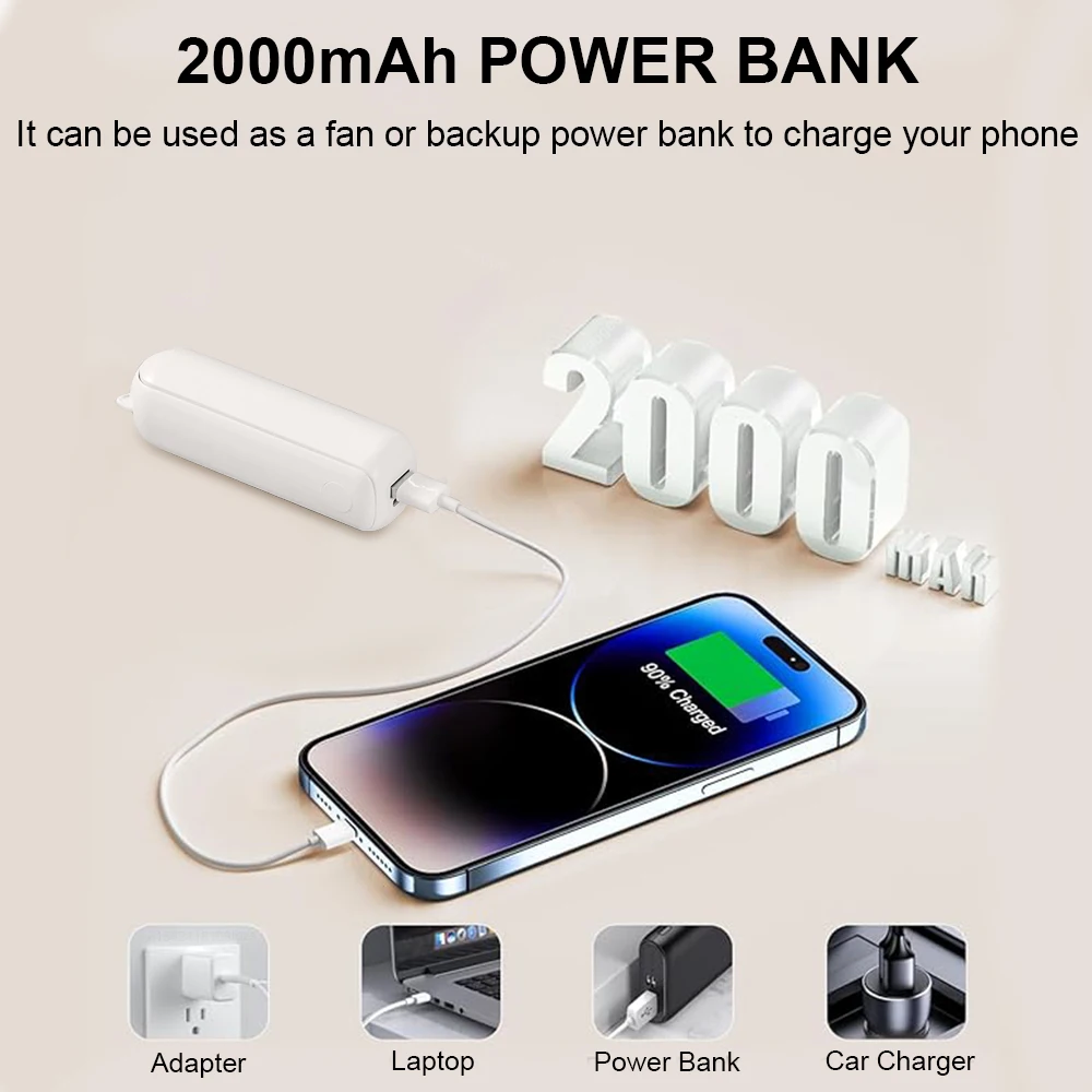 Портативный мини-вентилятор 2000 мач - Фотография_3