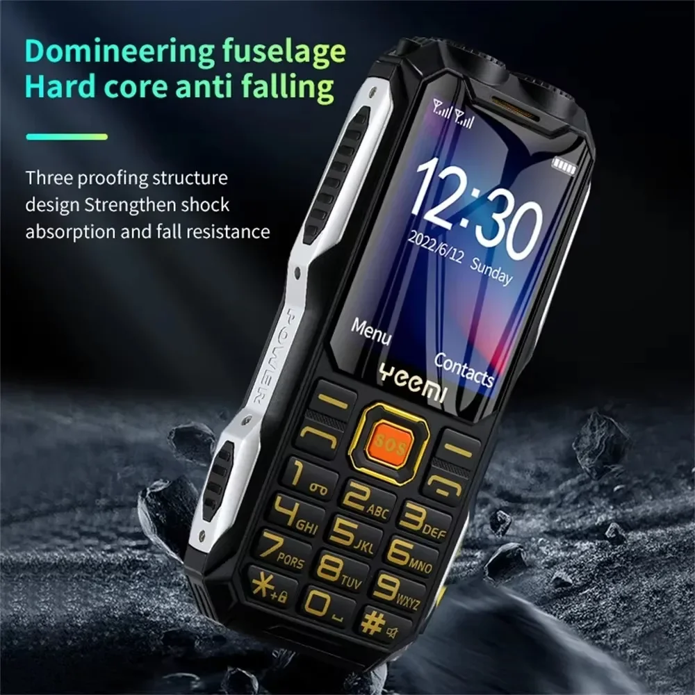 Yeemi q8 gsm 2g прочный смартфон большая батарея двойной фонарик 2 - Фотография_3