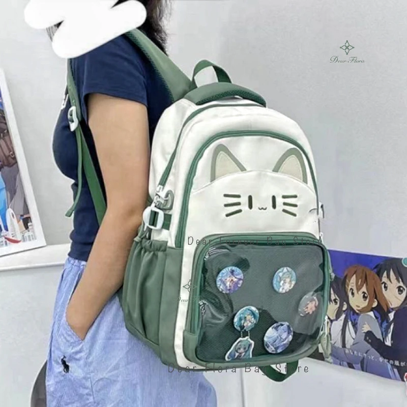 Y2k милый кот ita рюкзаки большой - Фотография_6