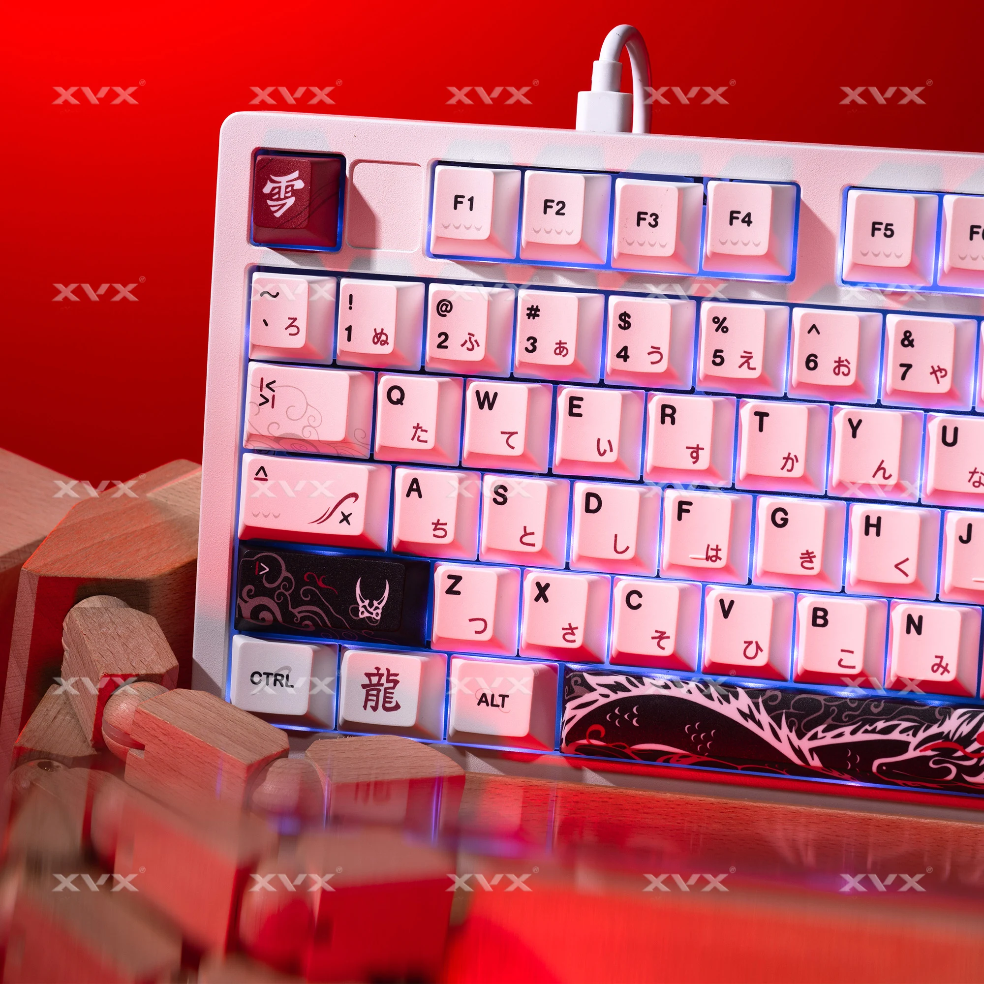 Колпачки для клавиш xvx yuki aim с японским раскладкой