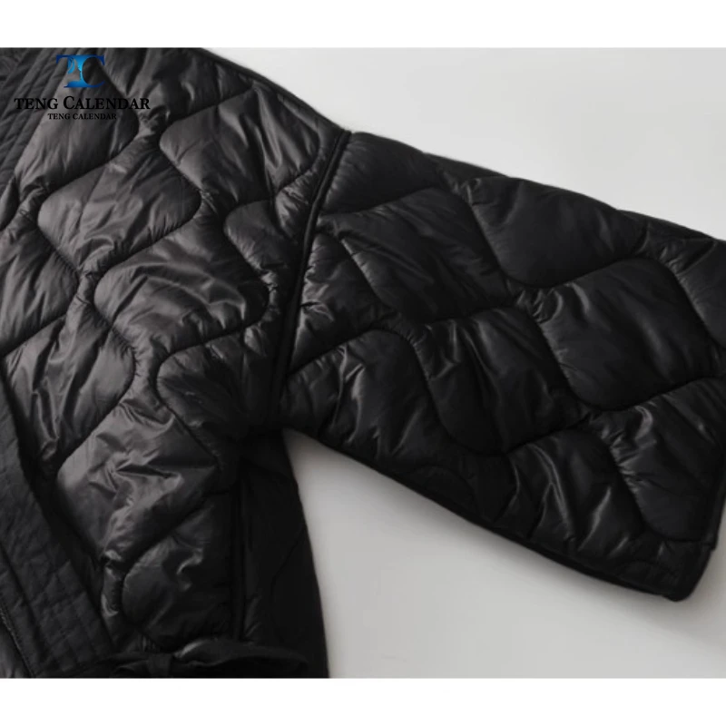 Хлопковая куртка в стиле ретро с ромбовидной строчкой - Фотография_6